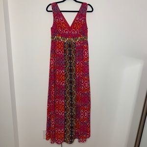 Nicole by Nicole Miller Colorful Maxi Dress